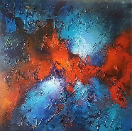 Abstract geschilderd door Ria Kooistra Paintings